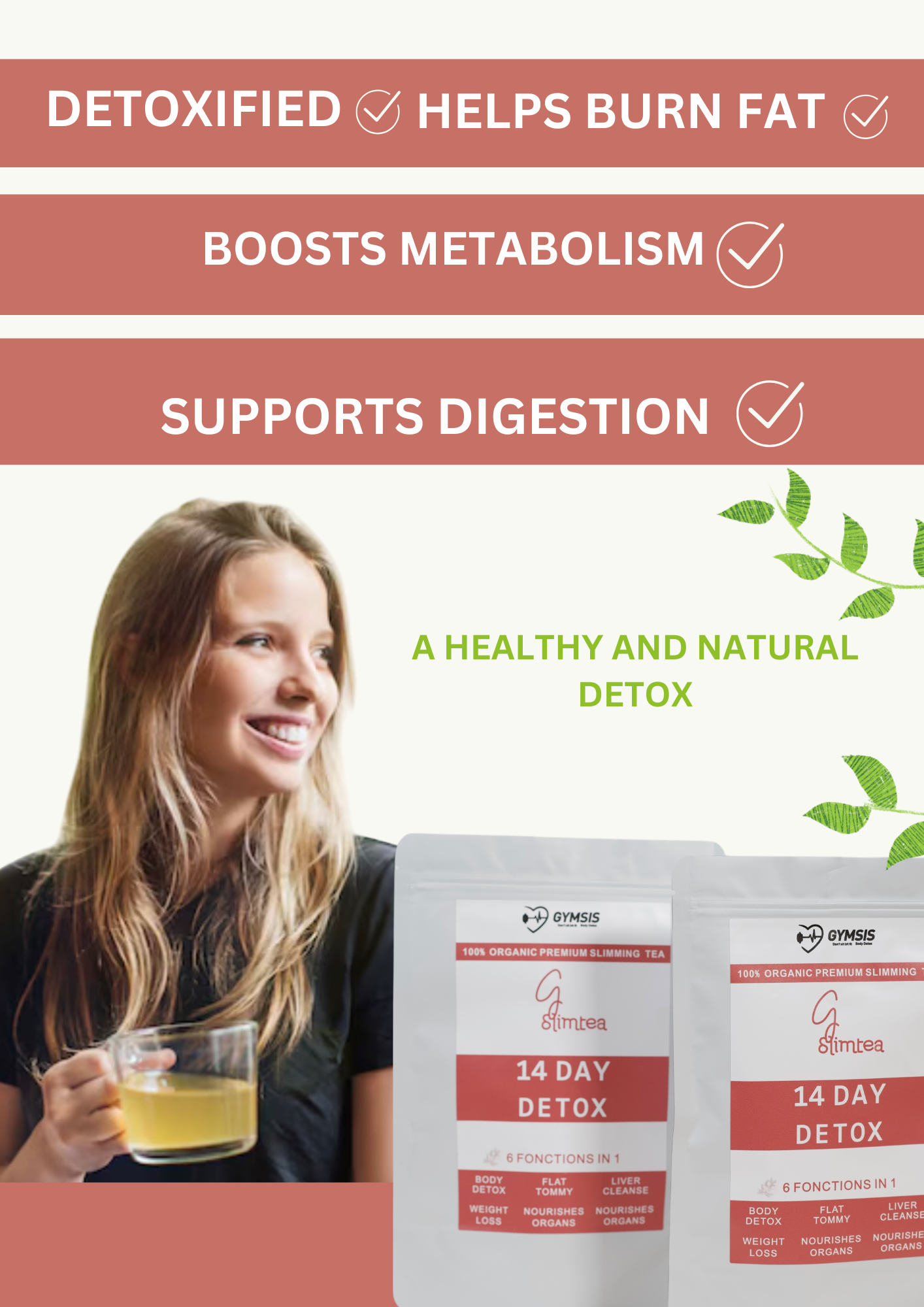 GymSis SlimTea – 14 Tage Detox Tee