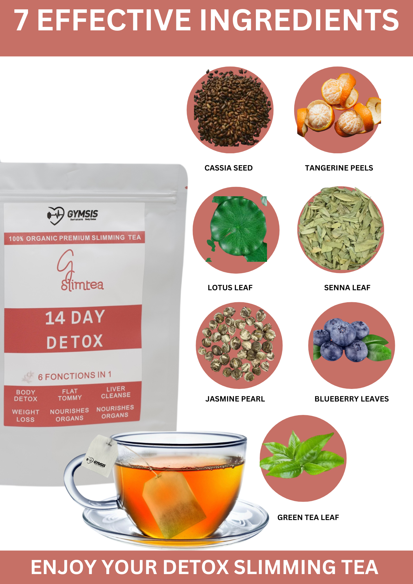GymSis SlimTea – 14 Tage Detox Tee