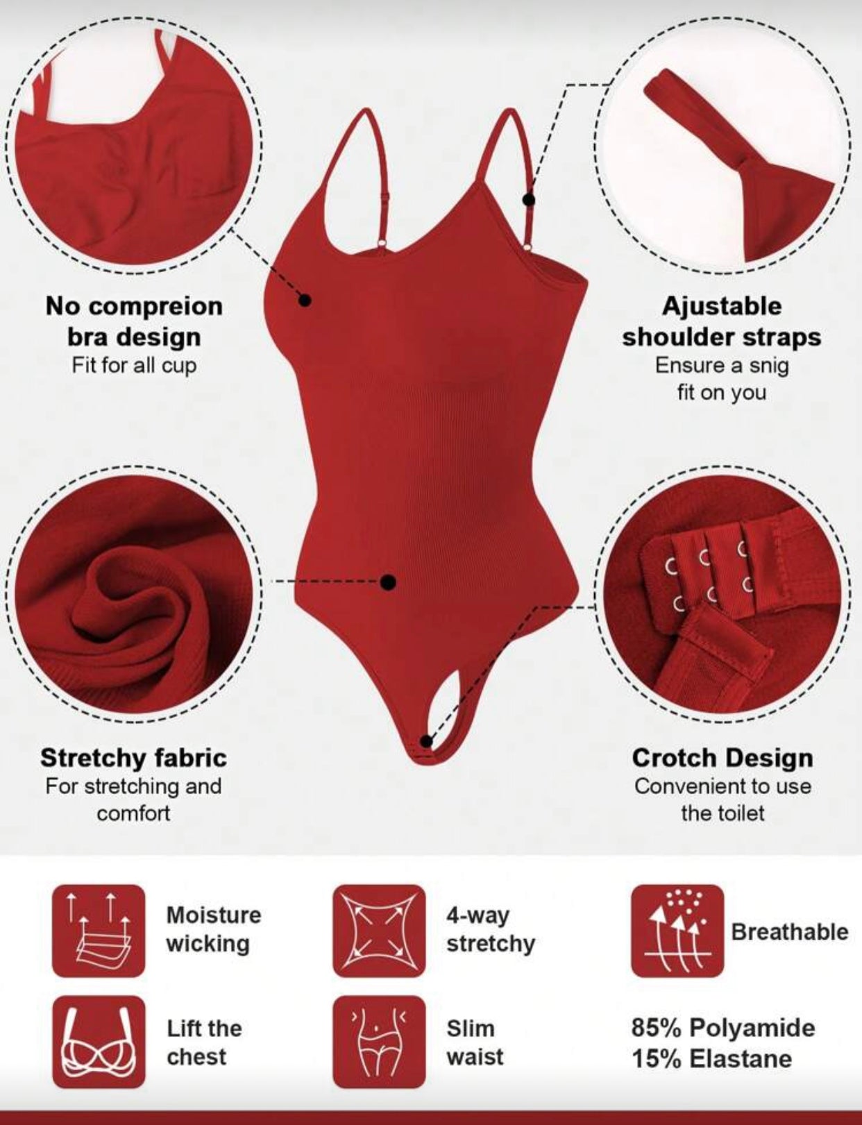 LINDA Bodyshaperin – Red