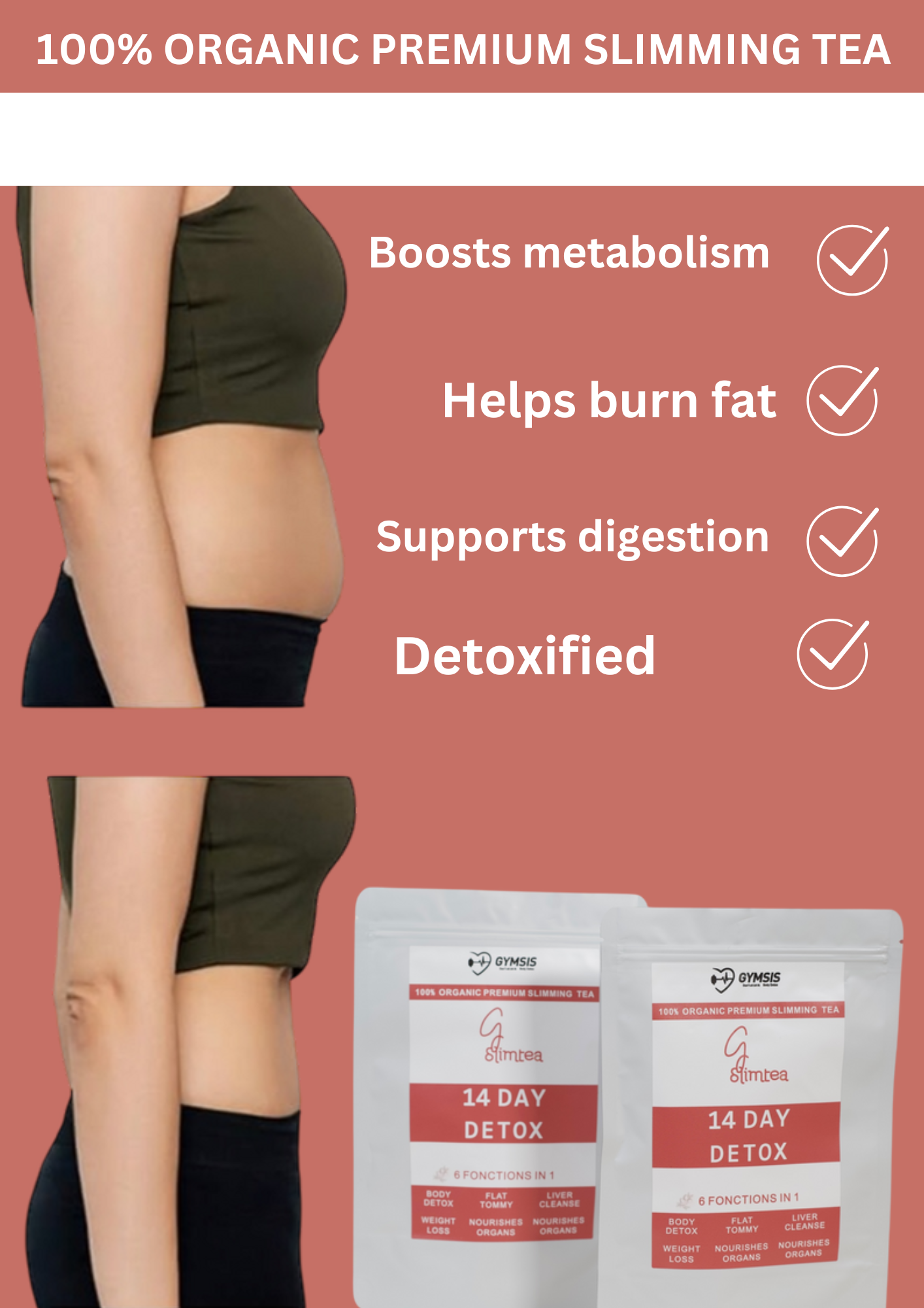 GymSis SlimTea – 14 Tage Detox Tee
