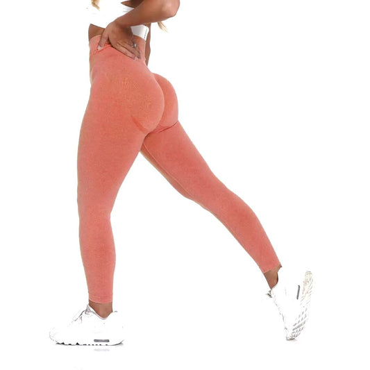 Focus Damen Sport Leggings Orange