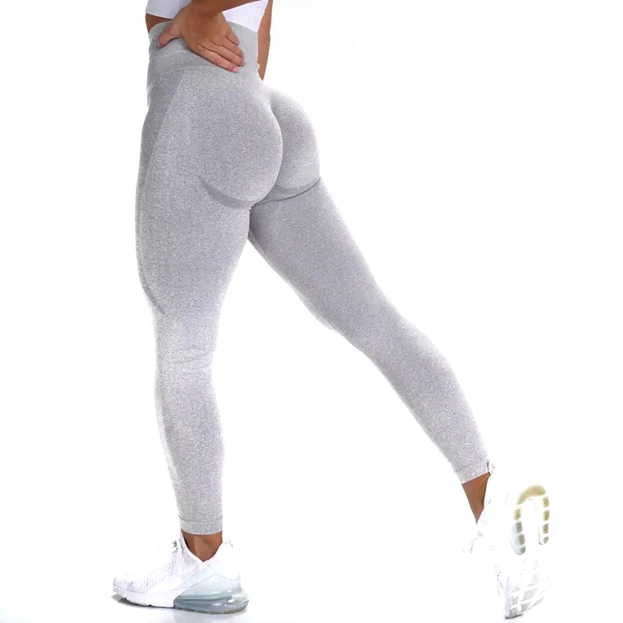Legging de sport femme Focus gris clair